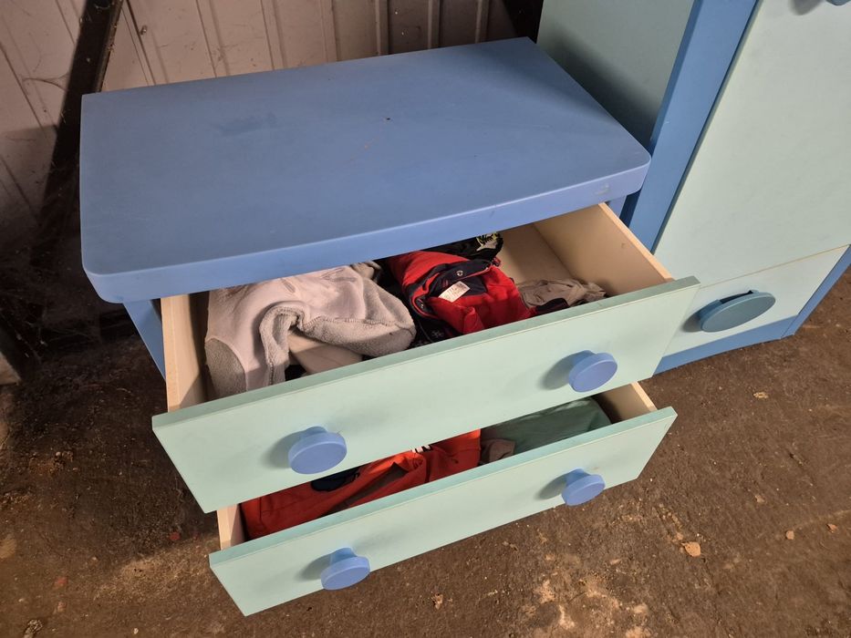Szafa dziecięca + komoda półki IKEA Mammut zestaw dla dzieci