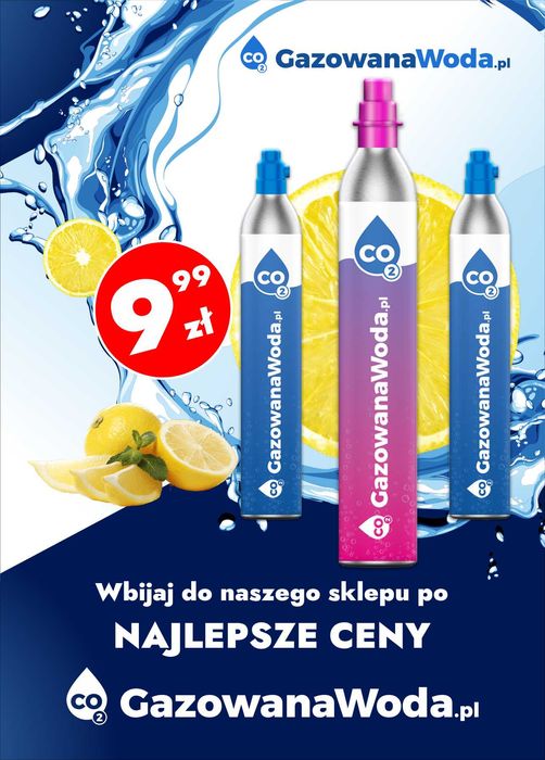 Napełnij butlę / nabój CO2 do saturatora m.in. Sodastream Philips Dafi