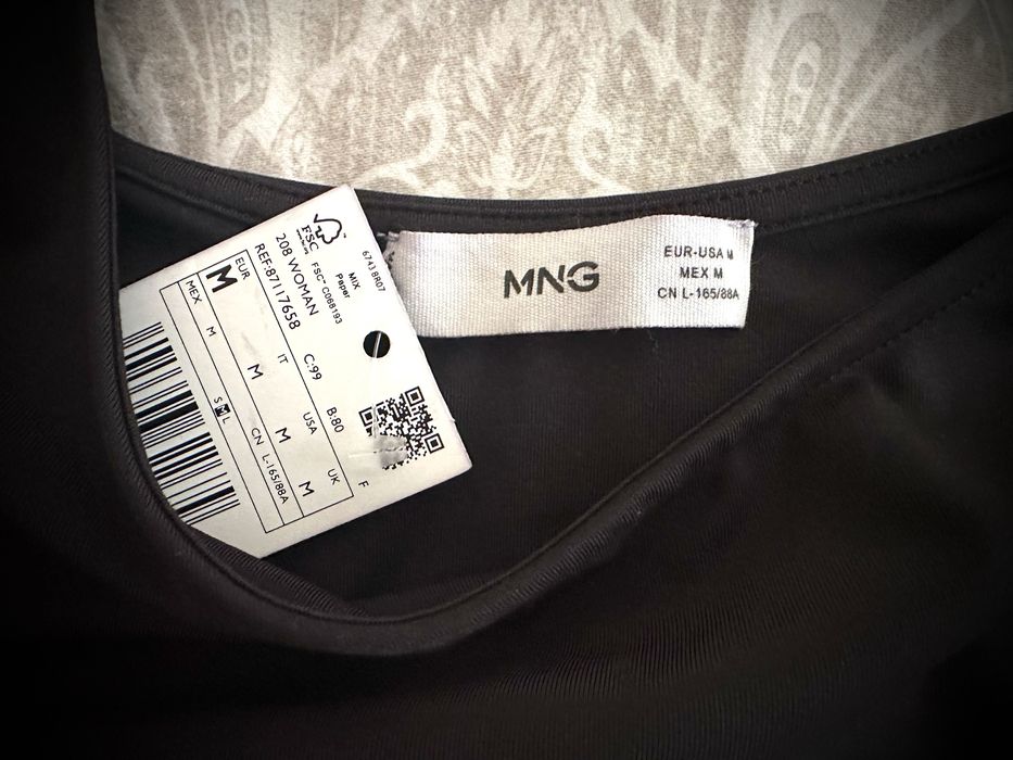 Krótki elastyczny top Mango r.M