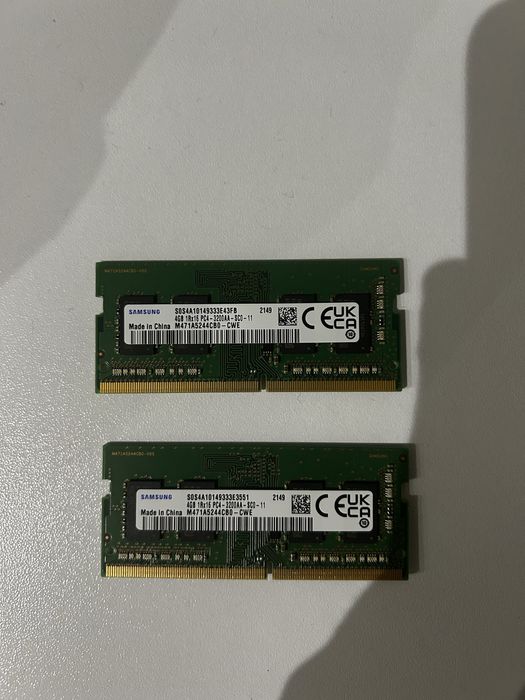 RAM 4gb 1Rx16 PC4 - 3200AA - SC0 - 11 Samsung