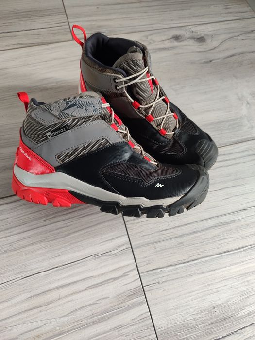 Wodoodporne buty turystyczne trekkingowe Quechua Crossrock roz 34