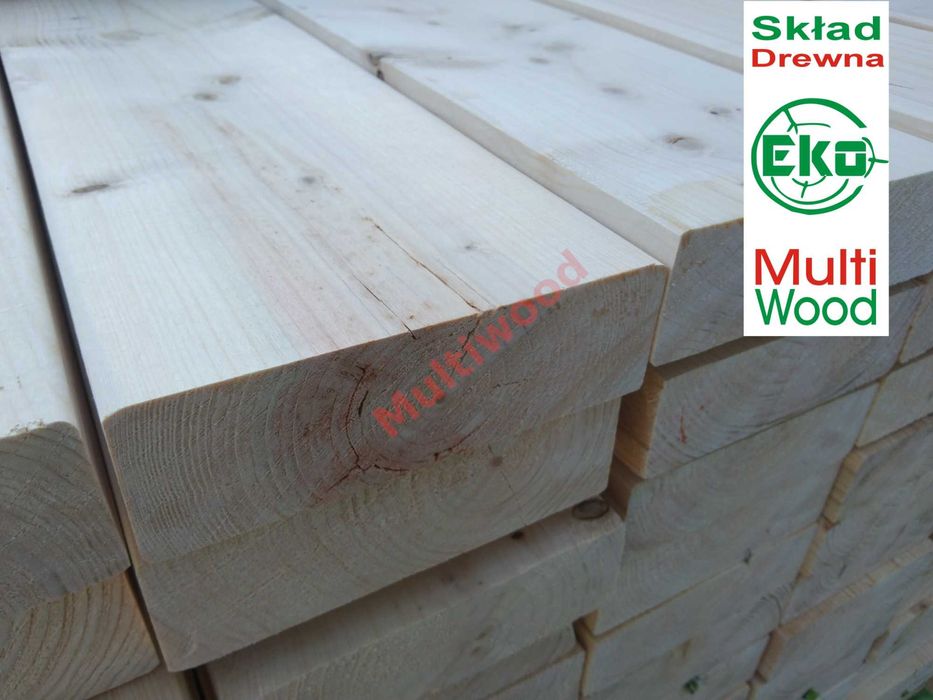 Drewno konstrukcyjne strugane kantówka belka 45*95 mm, C24 KVH