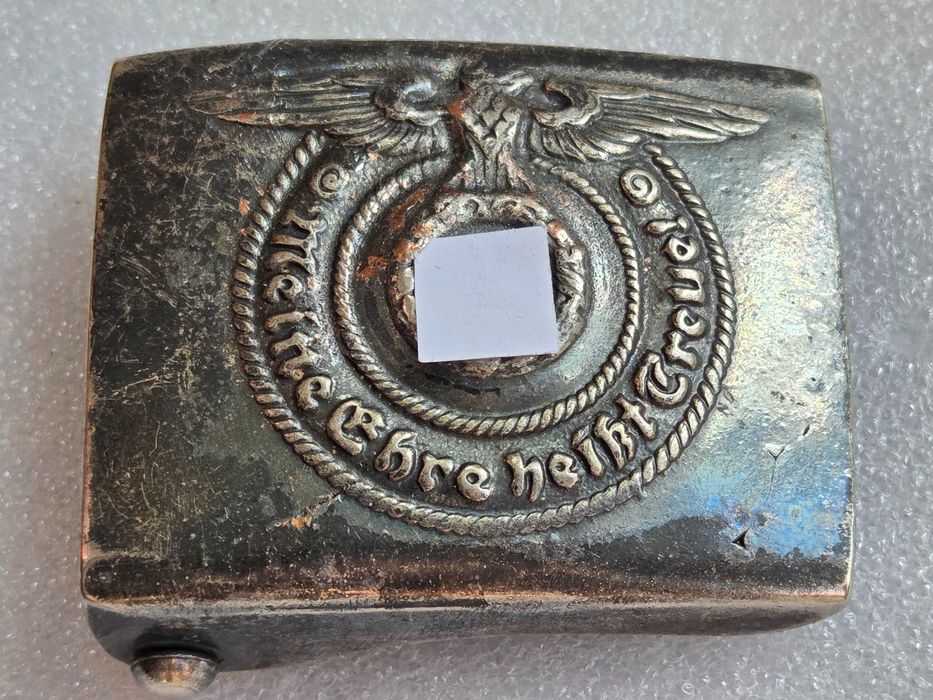 Klamra do pasa Niemcy z orłem II wojna światowa sygnowana