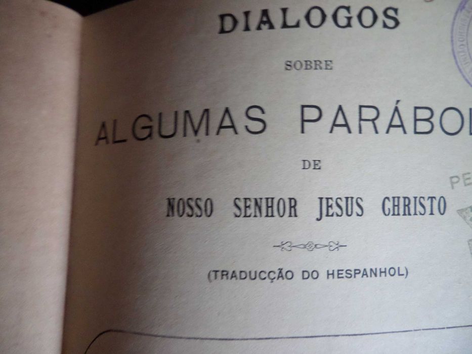 Livro de 1902 : 'Algumas Parábolas de Nosso Senhor Jesus Christo'