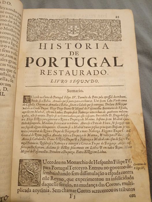 História de Portugal Restaurado, Conde de Ericeira