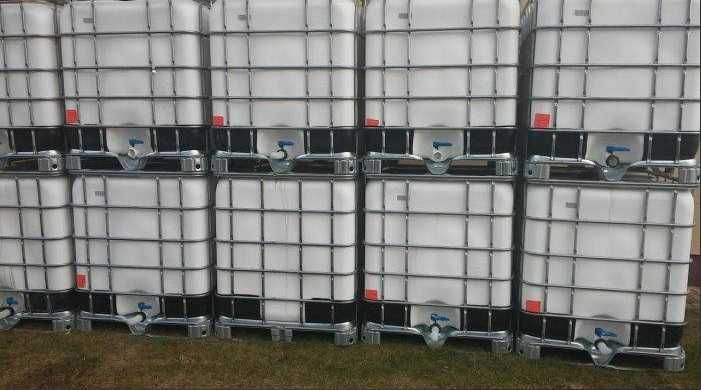 Mauzer 1000l IBC zbiornik na wodę deszczówkę odpady oleje płyny FV