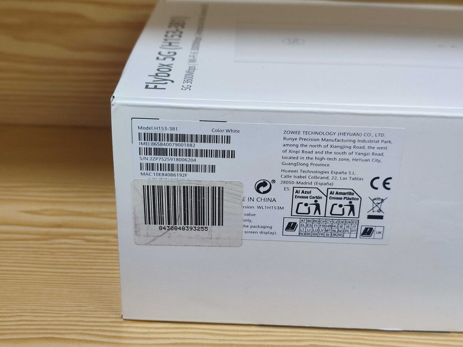 Router 5G HUAWEI H153-381 Wi-Fi 6 Roteador SIM