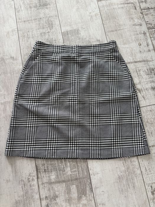 Damska elegancka Spódniczka Mini w kratkę kratę