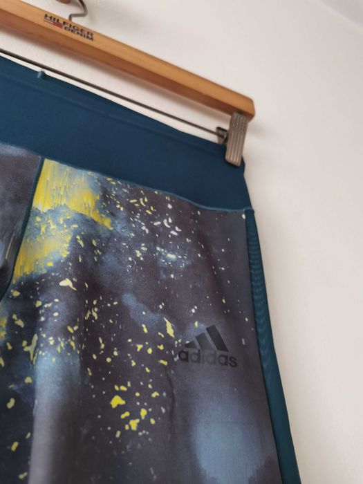 Adidas legginsy sportowe damskie print wzór IDEAŁ ORYGINAŁ S