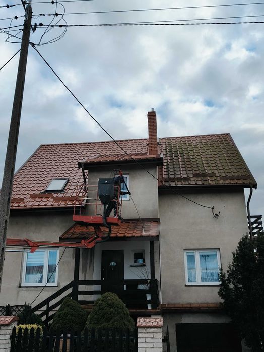 Mycie elewacji Mława  mycie dachów ,malowanie Mława ,