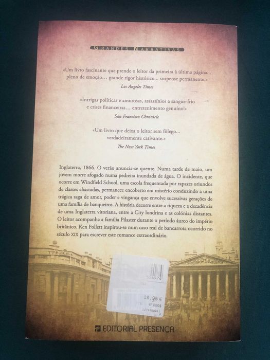 Uma Fortuna Perigosa - Ken Follett - LIVRO