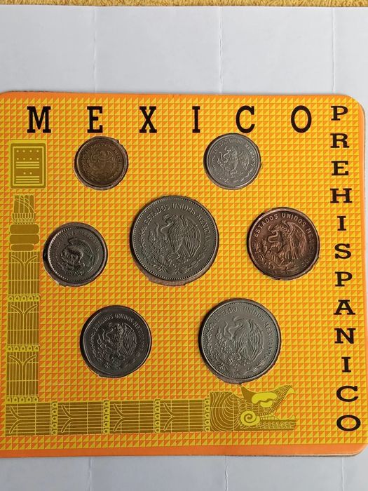 Set de moedas diversas do México