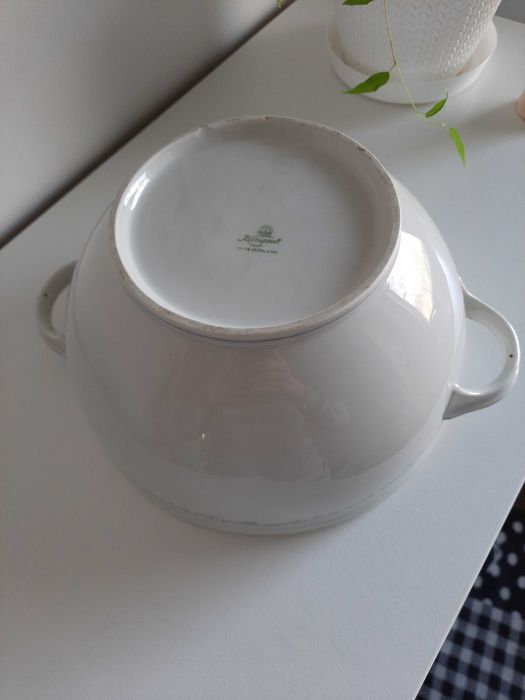 Stara porcelana duża waza z pokrywką