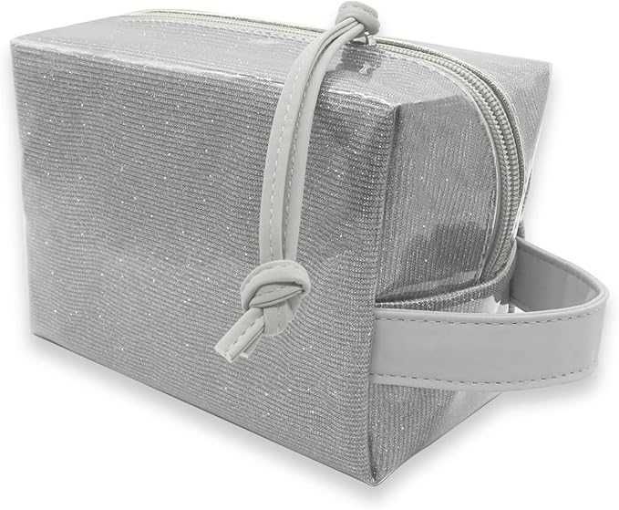 CCUCKY Kosmetyczka - Błyszczące srebro