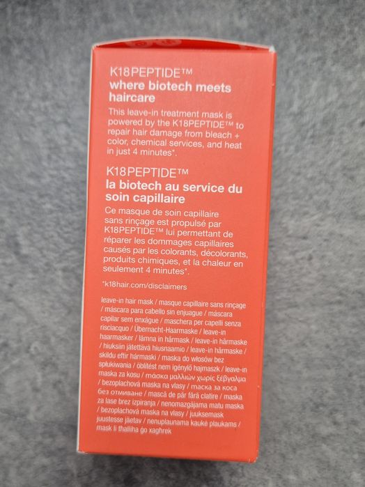 k18 leave-in molecular repair hair mask 50 ml