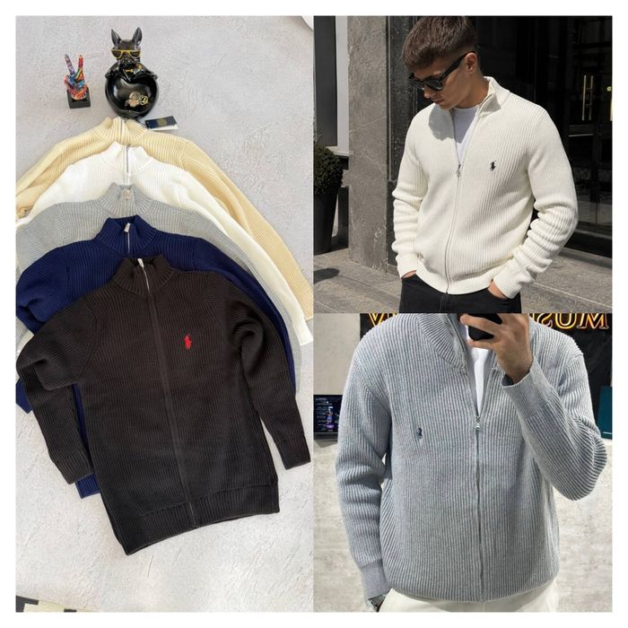 свитр кофта кардиган Вʼязана Polo Ralph Lauren зип zip old MONEY