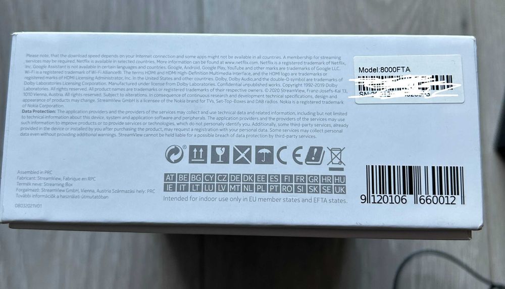 Nokia streaming box 8000FTA