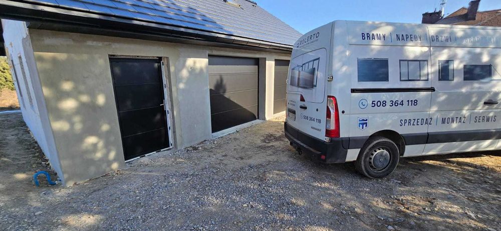 Napędy do bram przesuwnych 2 skrzydłowych garażowych