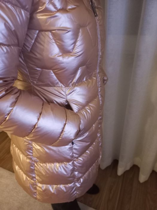 Parka rosa metalizado