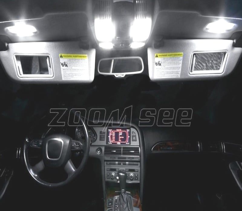 KIT COMPLETO DE 11 LAMPADAS LED INTERIOR AUDI A6 S6 RS6 C6 SEDAN 05-11