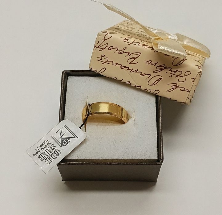 Obrączka złota 3,61g, złoto 14kt, Komis Jasło Igielna