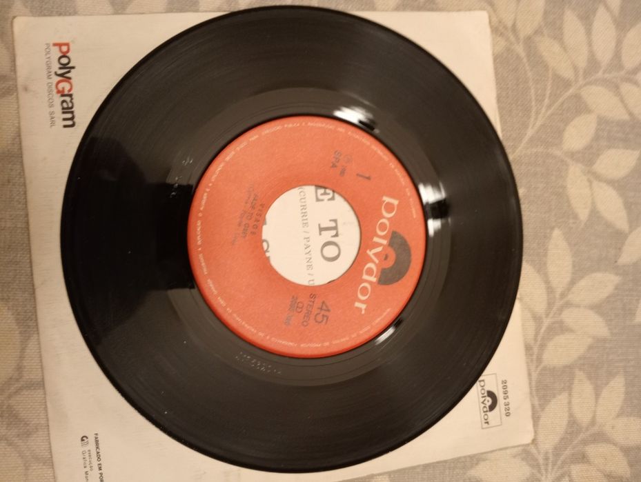 Vinil 7 'pol dos Visage com o single Fade to grey