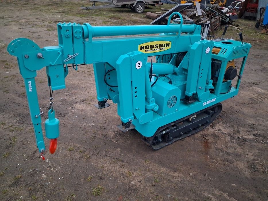 Mini Żuraw gąsienicowa dźwig pająk Koushin bi energy maeda unic