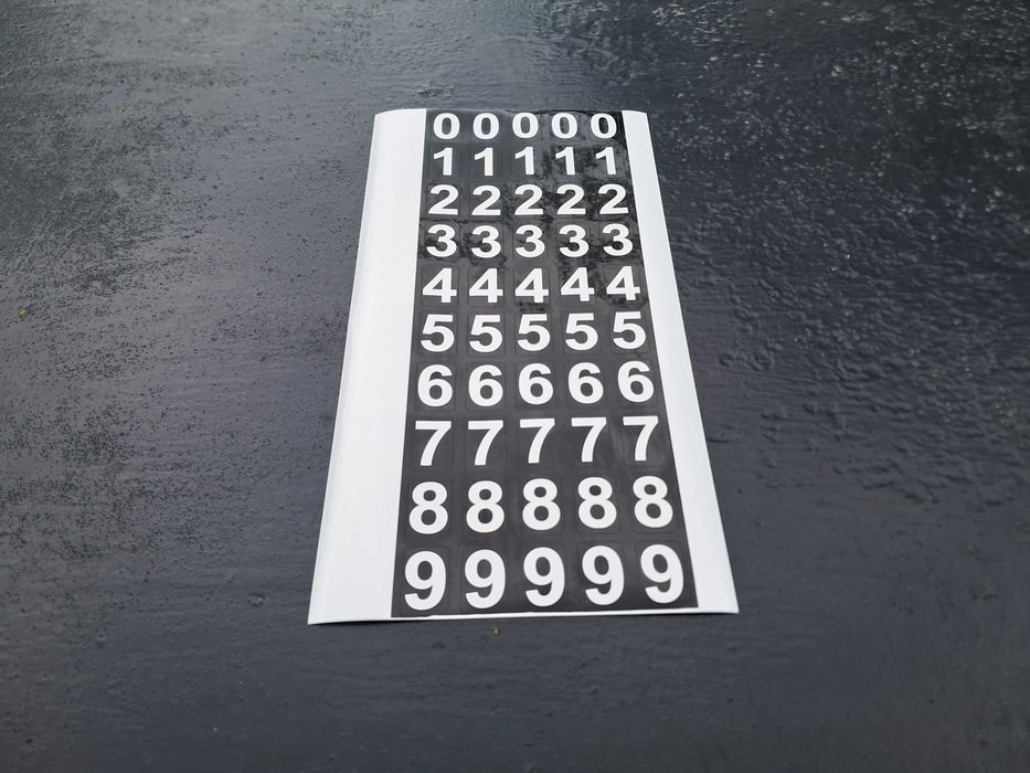 Наклейки на авто стікери самоклеючі водостійкі наклейки цифри наліпка