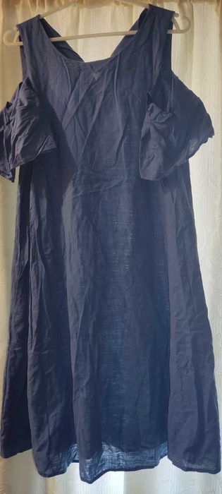Як Нова Сукня 1 раз вдягли Льон Можна для вагітних, синє, блакитне