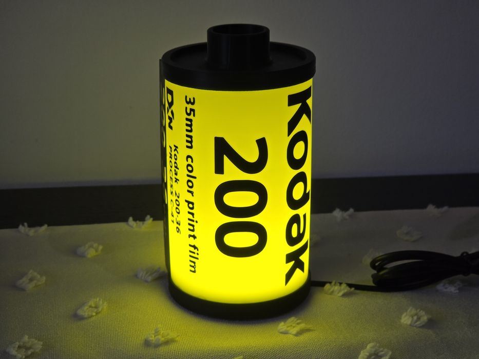 Luminária Kodak 200 Filme Fotográfico