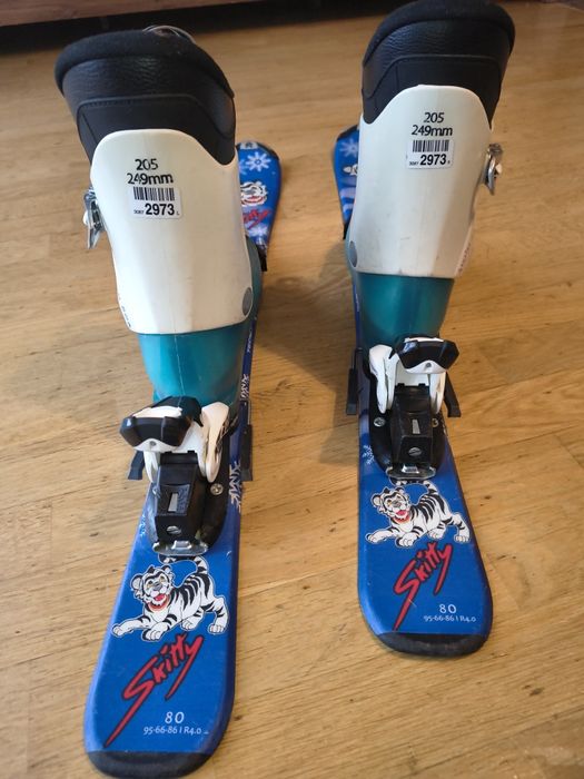 Narty  buty komplet chłopięce