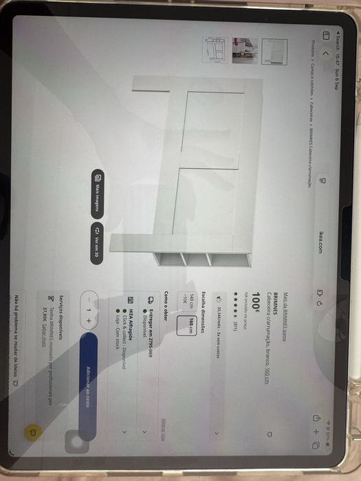 cabeçeira de cama brimnes ikea