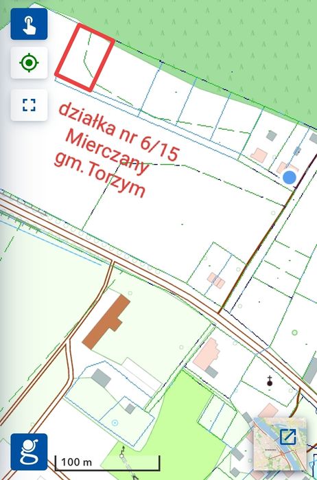 działka budowlana pod lasem