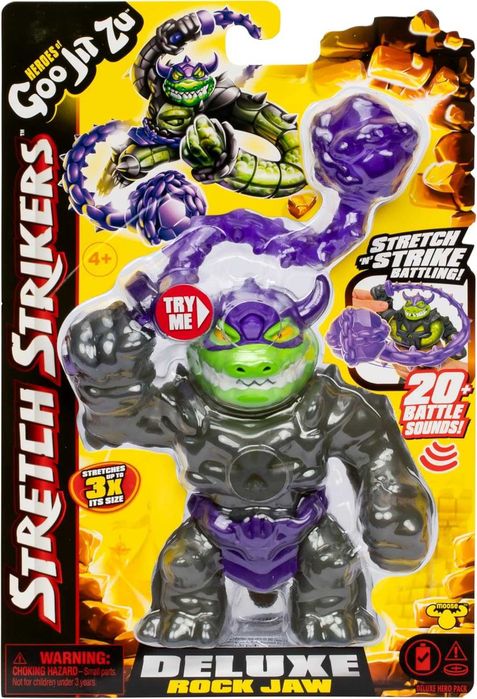 Оригінал Goo Jit Zu Stretch Strikers Deluxe Rock Jaw Гуджитсу Рокджо