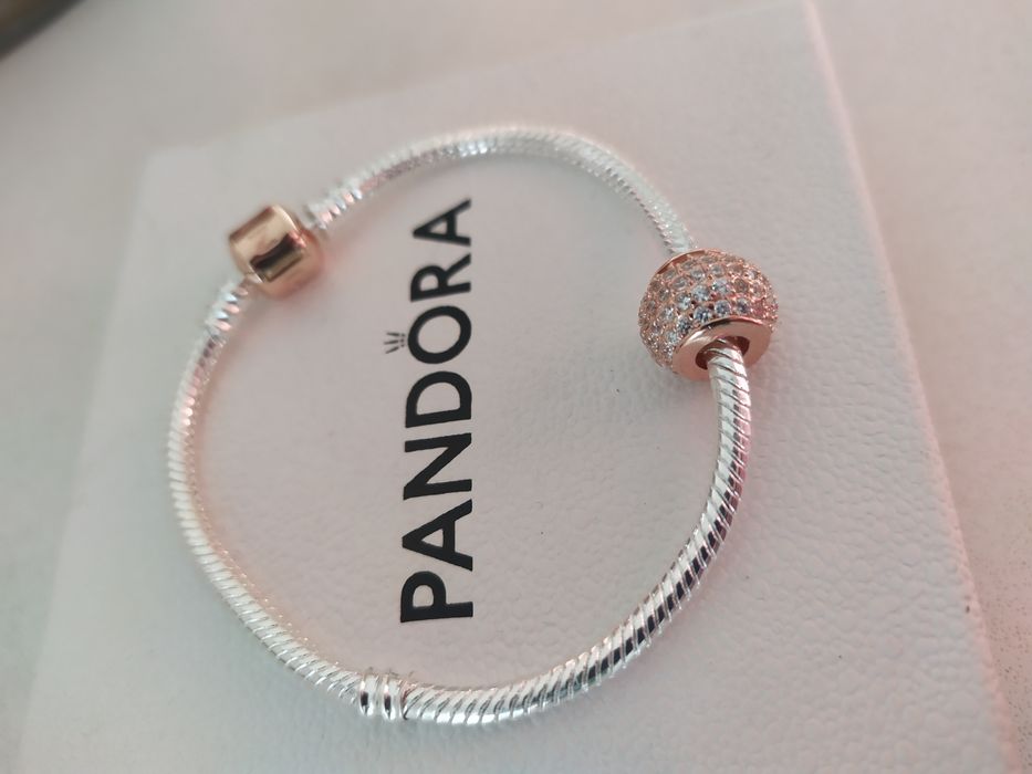 Charms zawieszka do Pandora NOWY kulka S925, bransoletka duo kolor