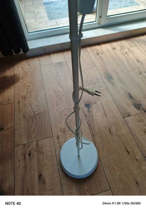 LAMPA stojąca biała