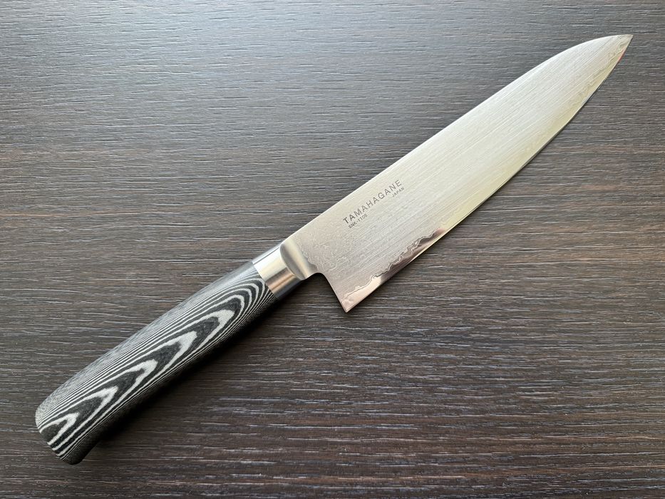 Японський професійний кухонний шеф-ніж Tamahagane San Kyoto