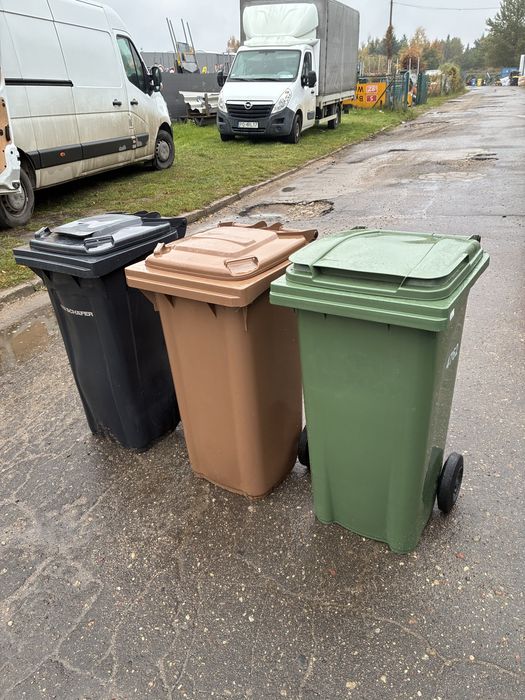 Pojemnik kosz 120l kubeł na śmieci śmietnik odpady bio zmieszane