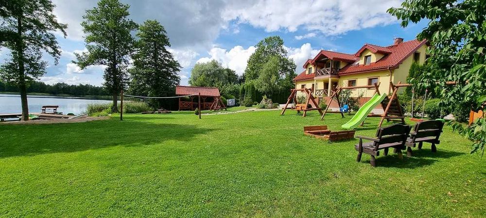 Mazury dom 110m2-220m2 12/24os jezioro linia brzeg plaża ognisko. las