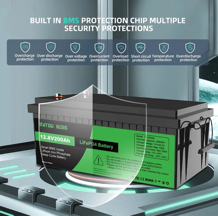 DATOU BOSS акумулятори 12V 200AH та інші LiFePO4