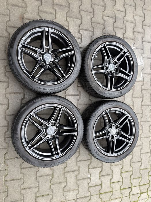 Felgi alufelgi koła Borbet 17 cali 5x120 7.5j et35 opony BMW e90 e91 e92 e46 e36 itp