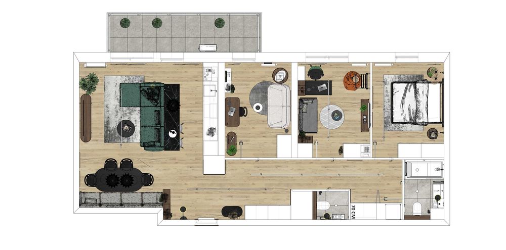 Apartament 4pok komfort Bukowska 18 wyposażony taras garaż