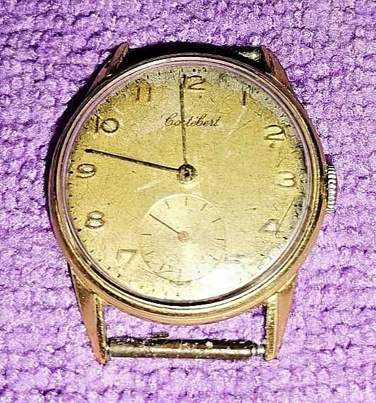 Relógio mecânico Cortébert antigo, a funcionar, raro, anos 40