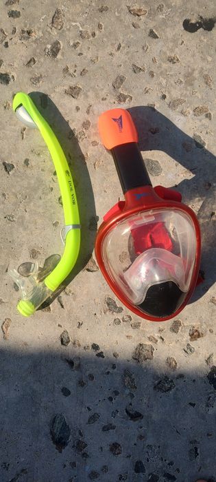 Маска полнолицевая для плавания (снорклинга)