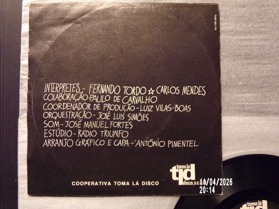 4 canções para Portugal - vinil - single 10€