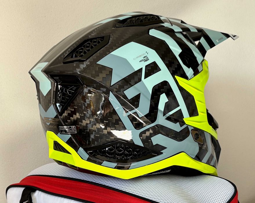 Capacete NOVO Carbono total LS2 MX703 X-Force (50% Desconto) Tam M-L