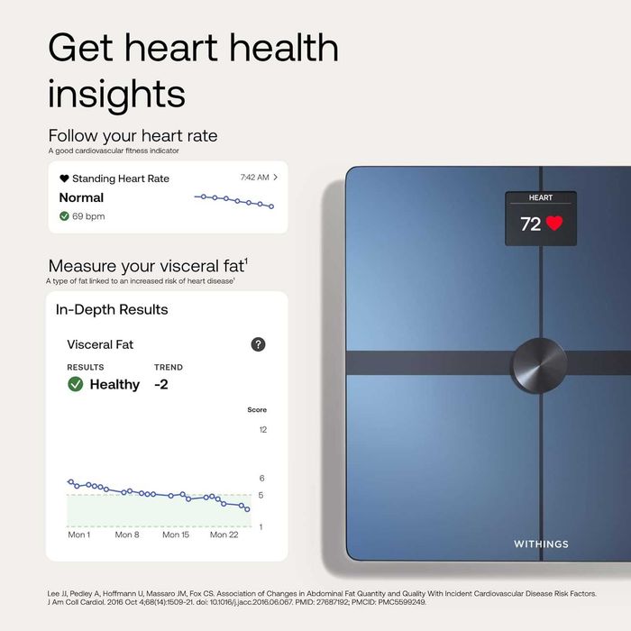 Withings Body+ Preto balança inteligente Body Comp Massa muscular/de gordura/Água/óssea WiFi App Tendências