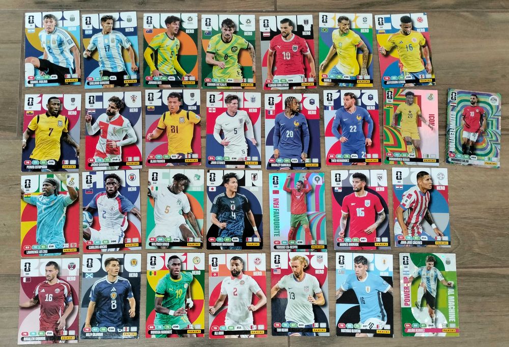 Karty panini adrenalyn FIFA world cup 2026