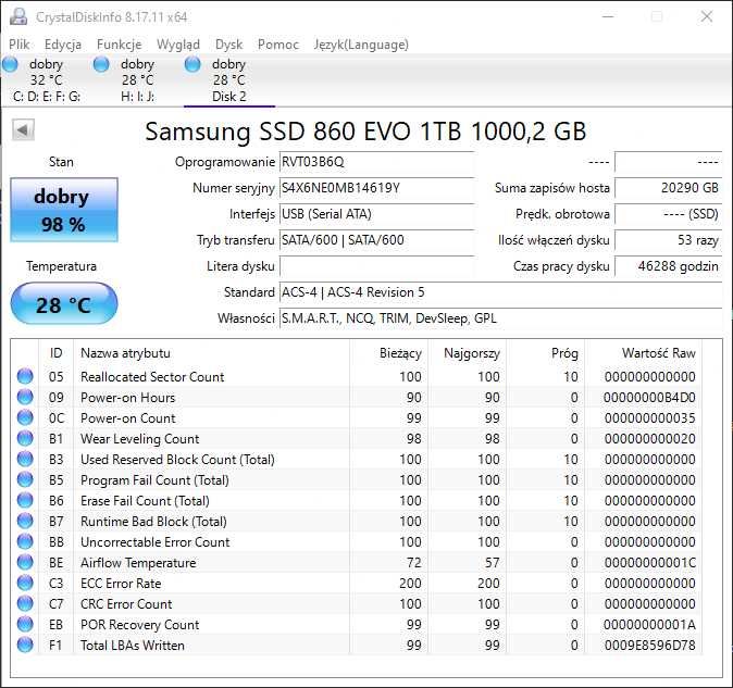 SSD 1TB Samsung 860 EvO