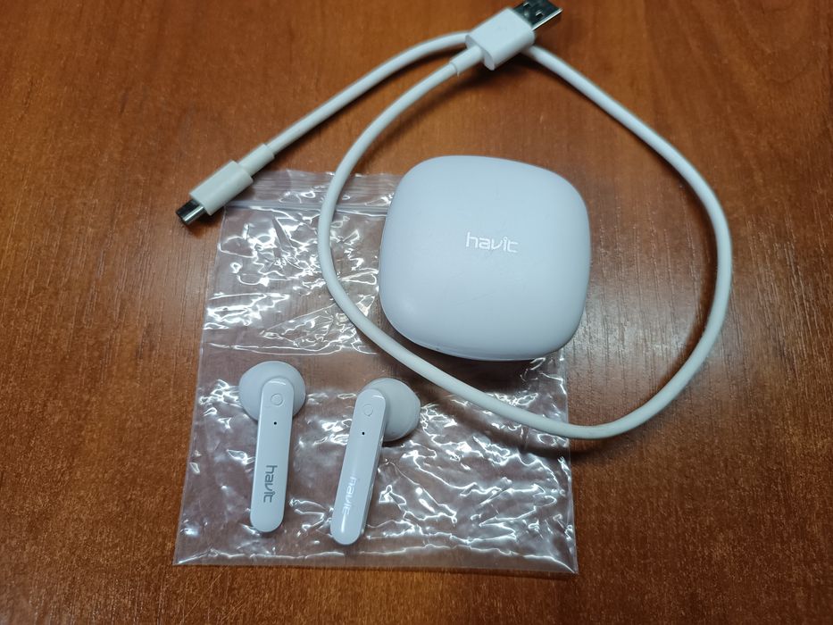 Беспроводные наушники Bluetooth HAVIT TW933 TWS white